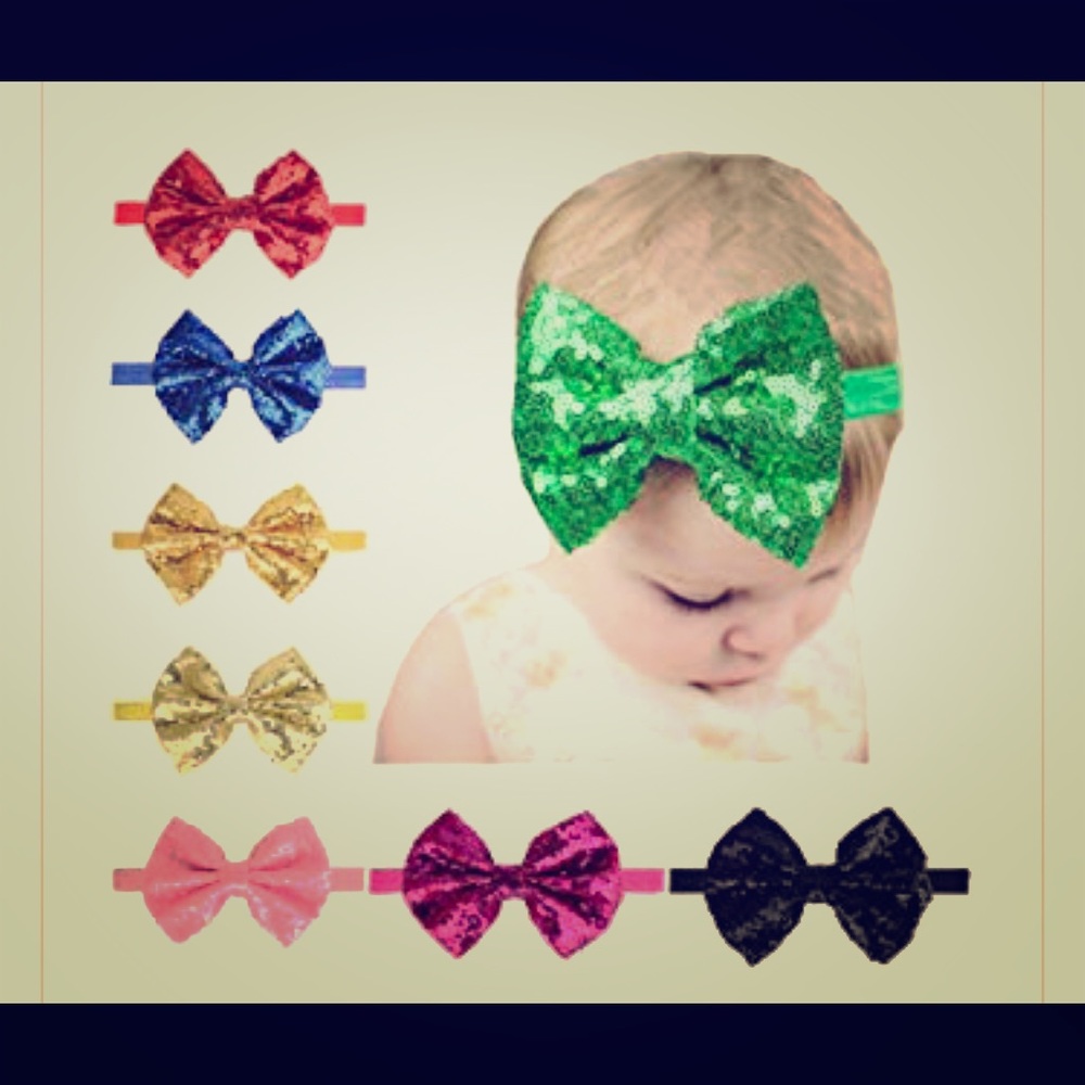Sequin baby colorful headbands - Picture 1 of 5